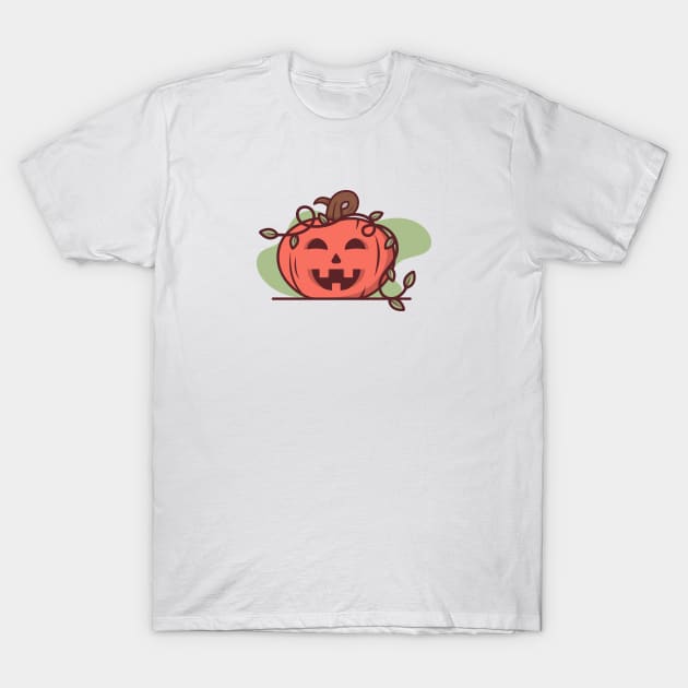 Welcoming Halloween Pumpkin T-Shirt by OgyDesign